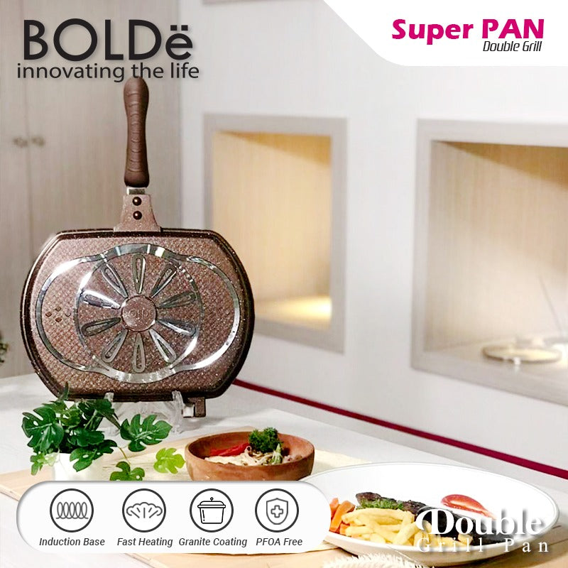 BOLDe Super Pan Double Grill 30 cm - Gold