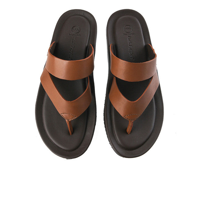 Hush Puppies Sandal Pria Spear Axel Toepost In Tan
