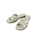 Hush Puppies Sandal Wanita Slide Kitty In Sage