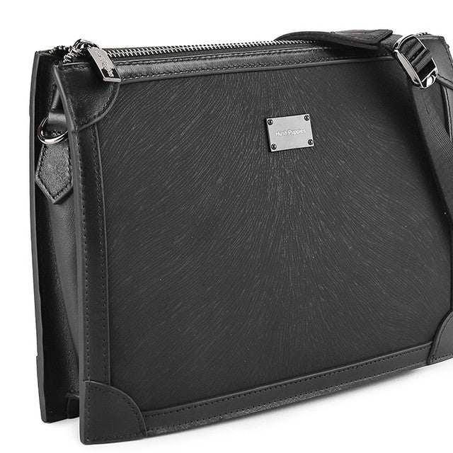 Hush Puppies Tas Pria Manrico Clutch/Messenger Bag In Black