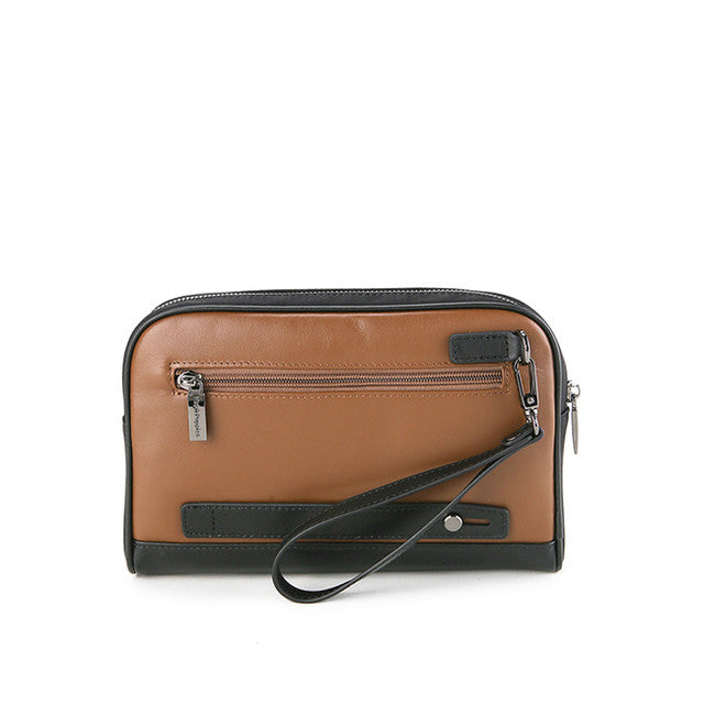 Hush Puppies Tas Pria Keddrick Clutch In Brown
