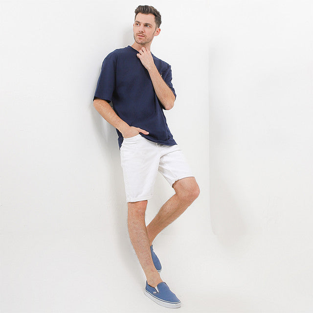Hush Puppies Pakaian Pria T Shirt Bsc Rayo In Navy