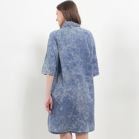 Hush Puppies Pakaian Wanita Dress Pinna In Light Blue