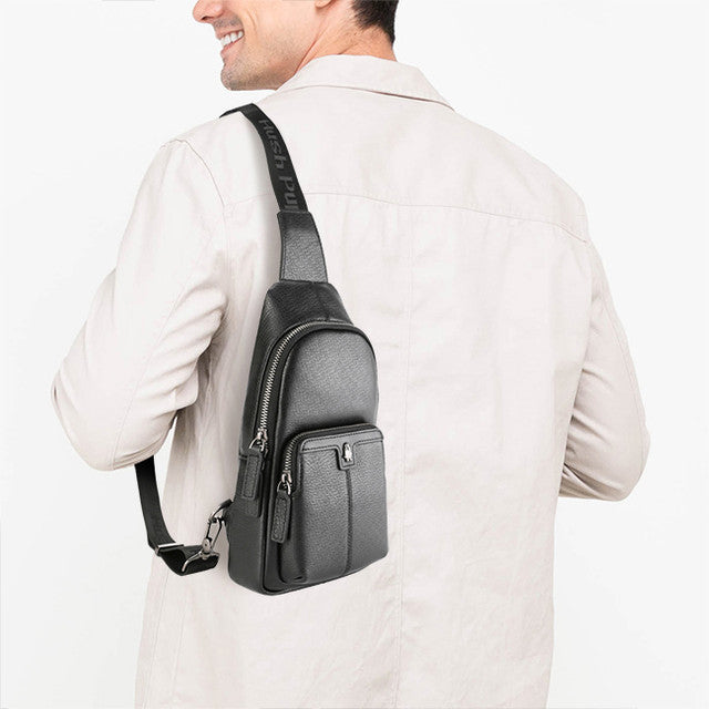 Hush Puppies Tas Pria Lewis Chest Bag In Black