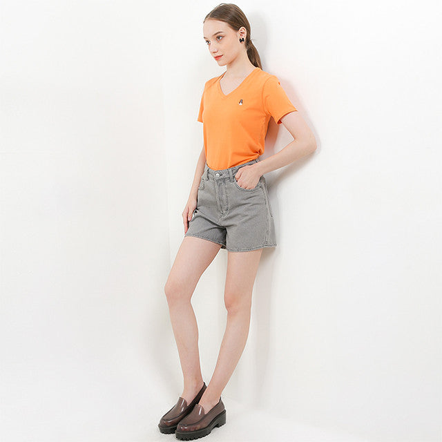 Hush Puppies Pakaian Wanita T Shirt Bsc Vierra V In Orange