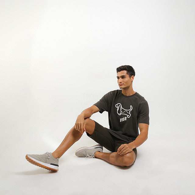 Hush Puppies Pakaian Pria T Shirt Hund In Black
