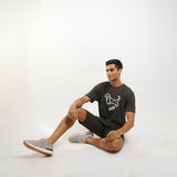 Hush Puppies Pakaian Pria T Shirt Hund In Black