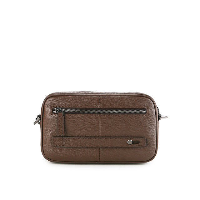 Hush Puppies Tas Pria Fugol Clutch/Messenger Bag In Chocolate