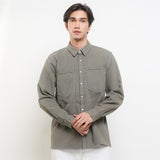 Hush Puppies Pakaian Denim Pria Alamon In Light Olive