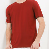 Hush Puppies Pakaian Pria T Shirt Eleveted Class Tee In Maroon