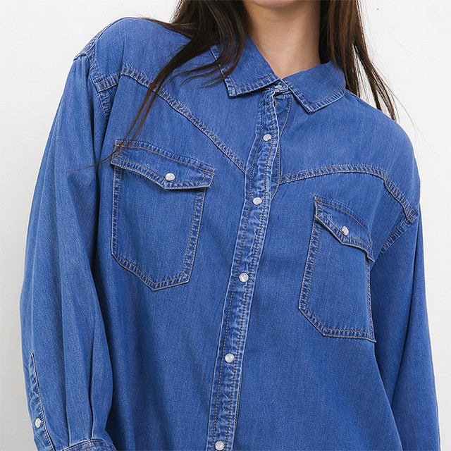 Hush Puppies Pakaian Wanita Dress Drisen In Blue