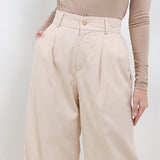 Hush Puppies Pakaian Wanita Pants Linen Shoutie In Beige