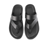 Hush Puppies Sandal Pria Cross Spear Axel Toepost In Black