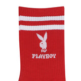Playboy Aksesoris Kaos Kaki Unisex Long 2 In Olive/Red/Yellow