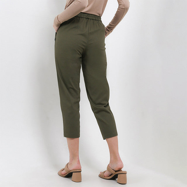 Hush Puppies Pakaian Wanita Slim Fit Gracier In Olive