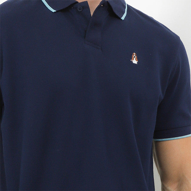 Hush Puppies Pakaian Pria Polo Fore In Navy