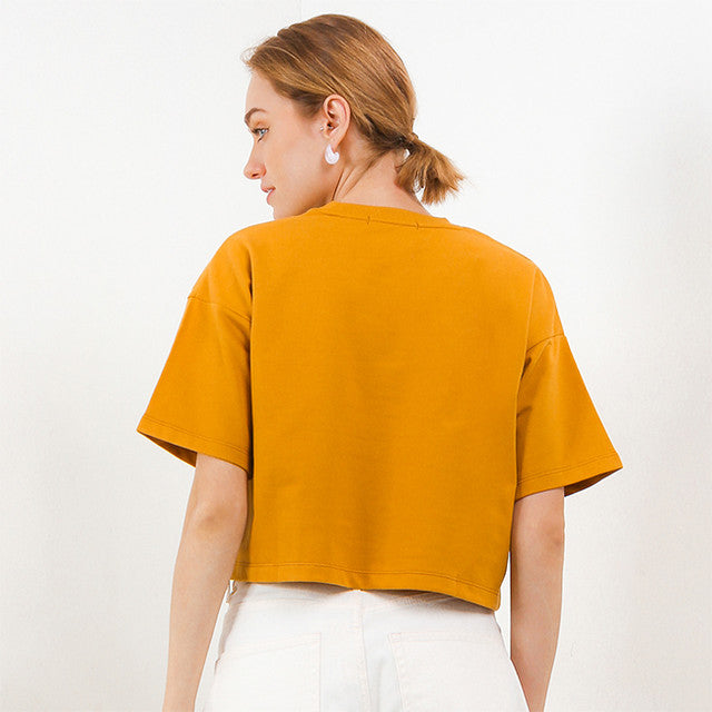 Hush Puppies Pakaian Wanita T Shirt Vaia 2 In Mustard