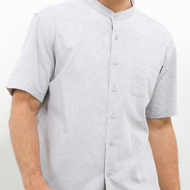 Hush Puppies Pakaian Pria Shirt Kola In Light Gray