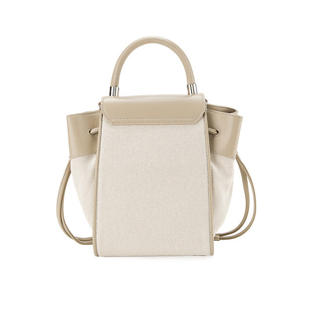Camila Top Handle Bag In Beige