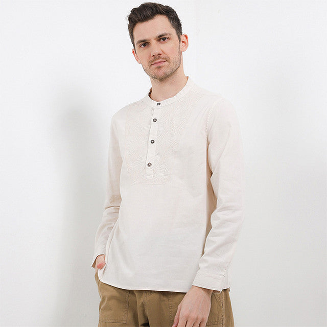 Obermain Pakaian Pria Shirt Bennet In White