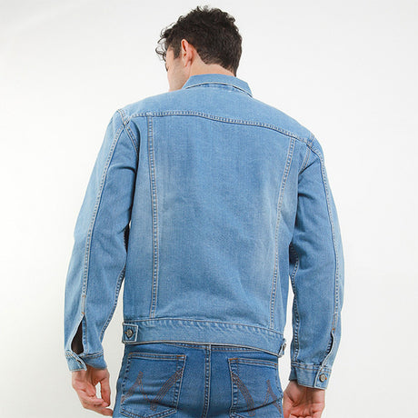 Hush Puppies Pakaian Pria Denim Sade In Medium Blue