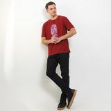 Hush Puppies Pakaian Pria T Shirt Gammal In Red