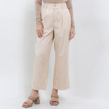 Hush Puppies Pakaian Wanita Pants Linen Shoutie In Beige