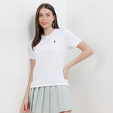 Hush Puppies Pakaian Wanita Polo Leviere In White