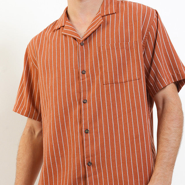 Obermain Pakaian Pria Shirt Salvador In Brown