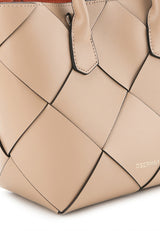 Charlotte Top Handle Bag (M) In Tan