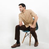 Hush Puppies Pakaian Pria Shirt Kola In Khaki