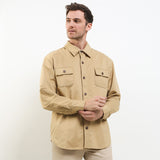 Hush Puppies Pakaian Pria Jackets Droit In Khaki