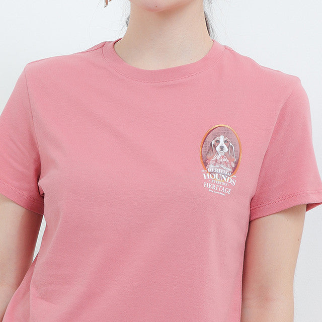 Hush Puppies Pakaian Wanita T Shirt Hh Bastia In Pink