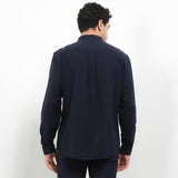 Hush Puppies Pakaian Pria Shirt Quinoa In Navy