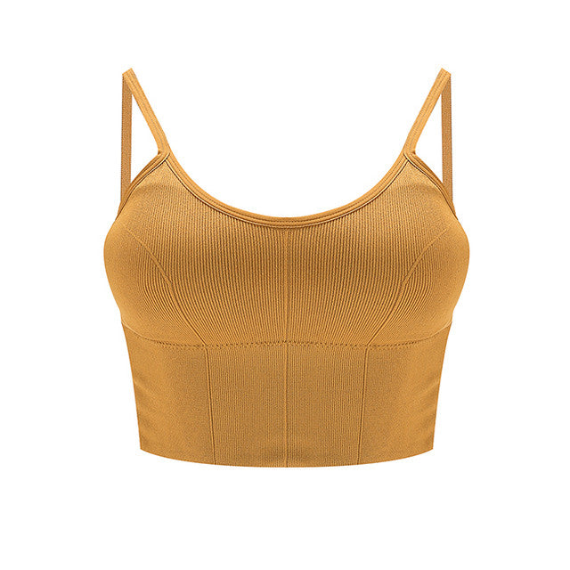 Obermain Pakaian Wanita Teeny Bra Top In Mustard
