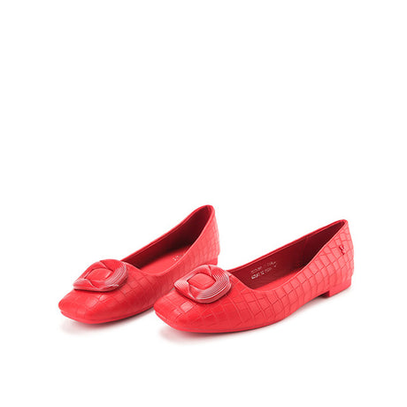 Playboy Sepatu Wanita Flats Zenaida In Red