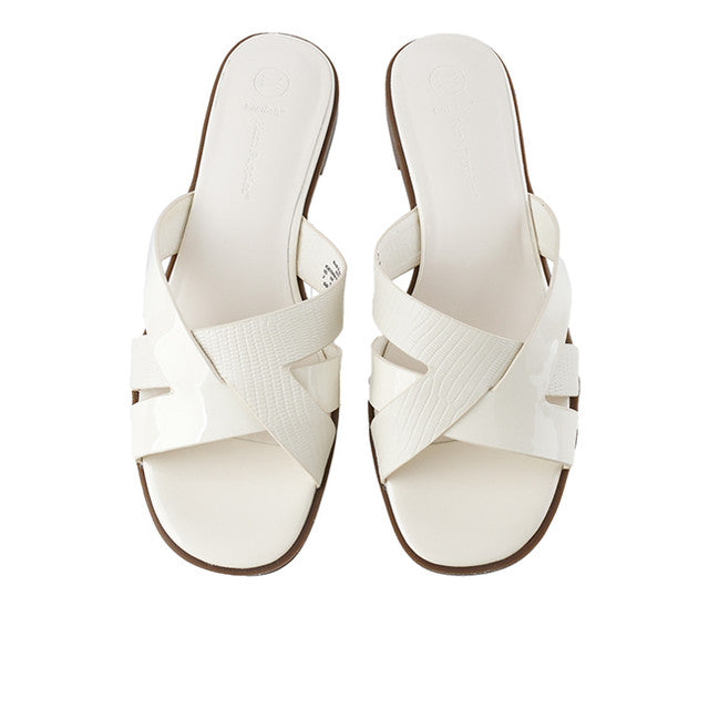 Hush Puppies Sandal Wanita Slide Kitty In Off White