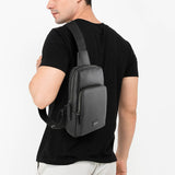 Hush Puppies Tas Pria Madison Chest Bag In Black