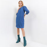 Hush Puppies Pakaian Wanita Dress Camaroon In Medium Blue