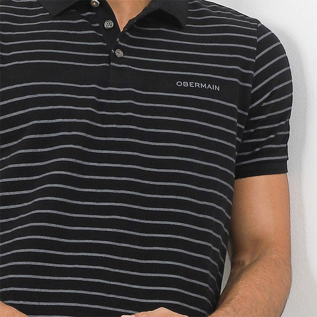 Obermain Pakaian Pria Polo Lane In Black