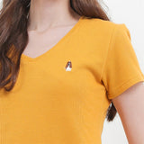 Hush Puppies Pakaian Wanita T Shirt Bsc Vella In Mustard