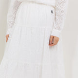 Hush Puppies Pakaian Wanita Linen Kemiri In White