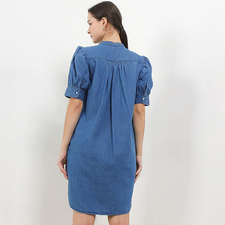 Hush Puppies Pakaian Wanita Dress Medyasi In Blue