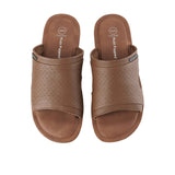 Hush Puppies Sandal Slide Pria Plainville Vi - Slide In Brown