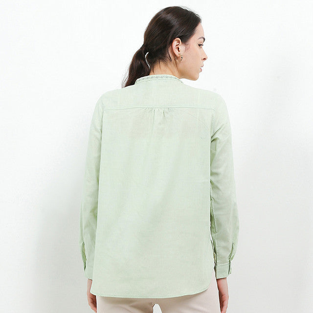 Hush Puppies Pakaian Wanita Blouse Tubba In Green