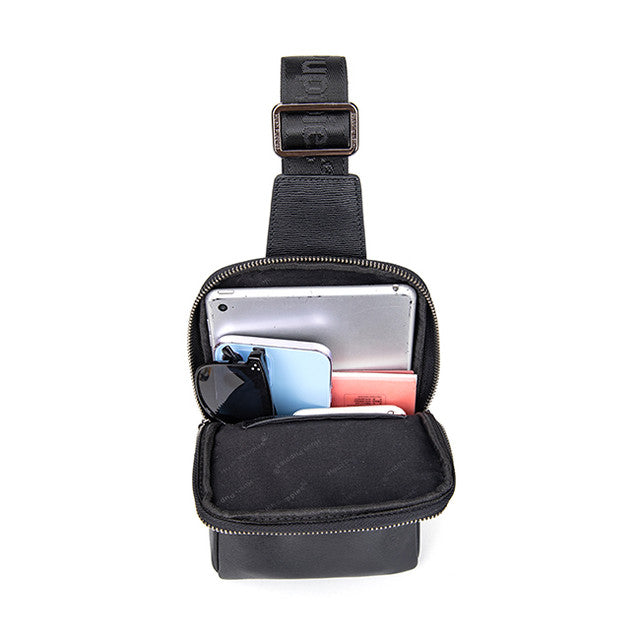 Hush Puppies Tas Pria Kyron Chest Bag In Black