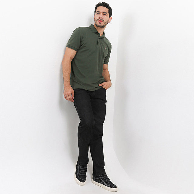 Hush Puppies Pakaian Pria Polo Farro 2 In Olive