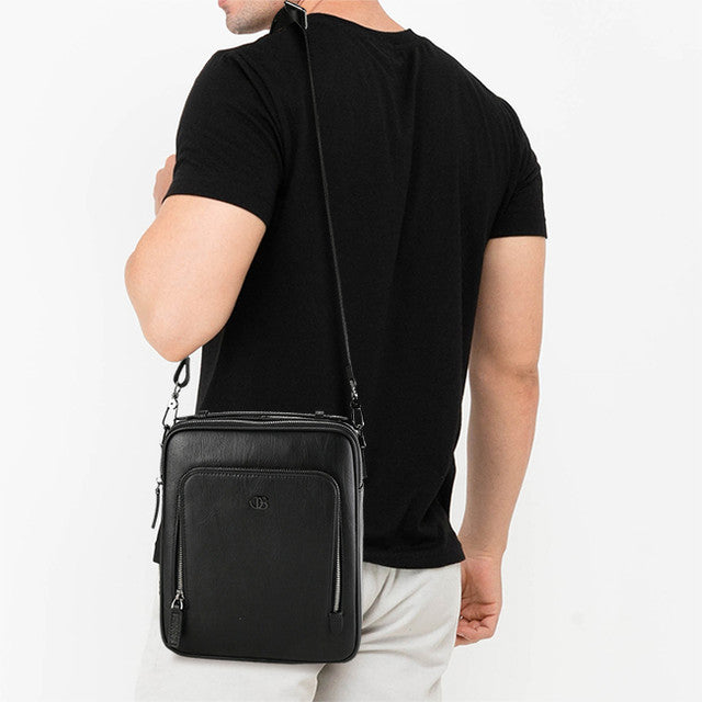 Obermain Bags Pria Sling Bag Boston Sling Bag In Black  L