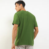 Hush Puppies Pakaian Pria T Shirt Hund In Olive