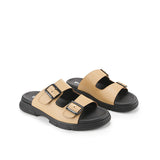 Playboy Sandal Pria Straps Jeremy Double Strap In Khaki